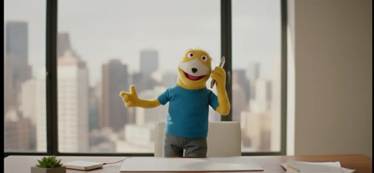 Flat_Eric Talking in the phone wearing a blue shirt