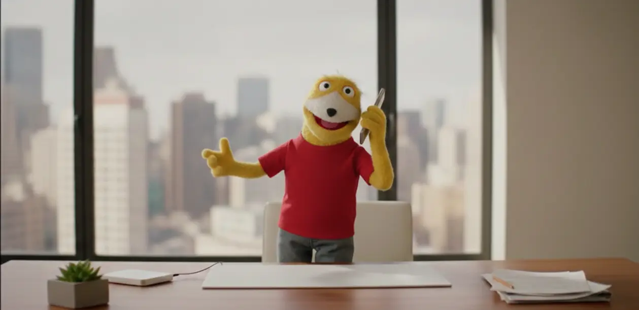 Flat_Eric On the phone wearing a red shirt