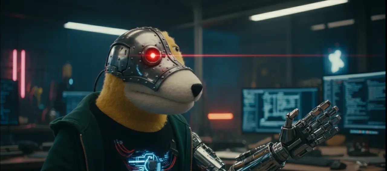 Flat_Eric as a cyborg