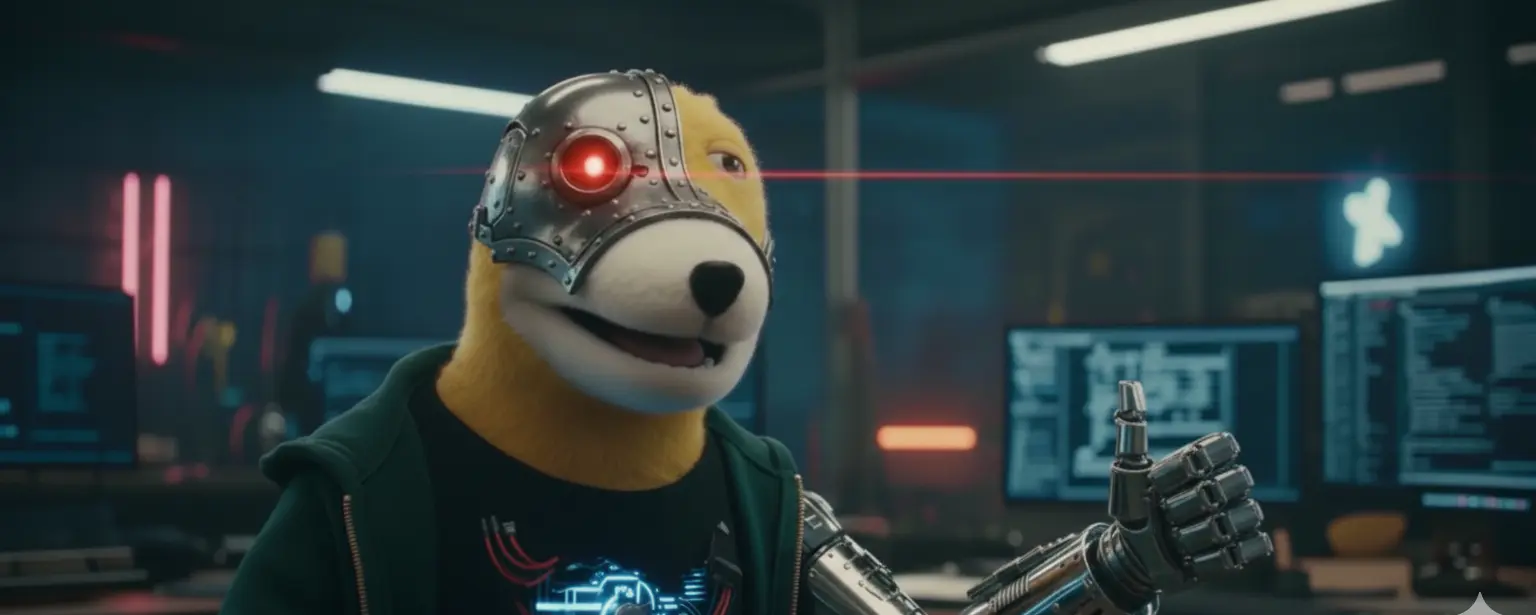 Flat_Eric as a surprised cyborg